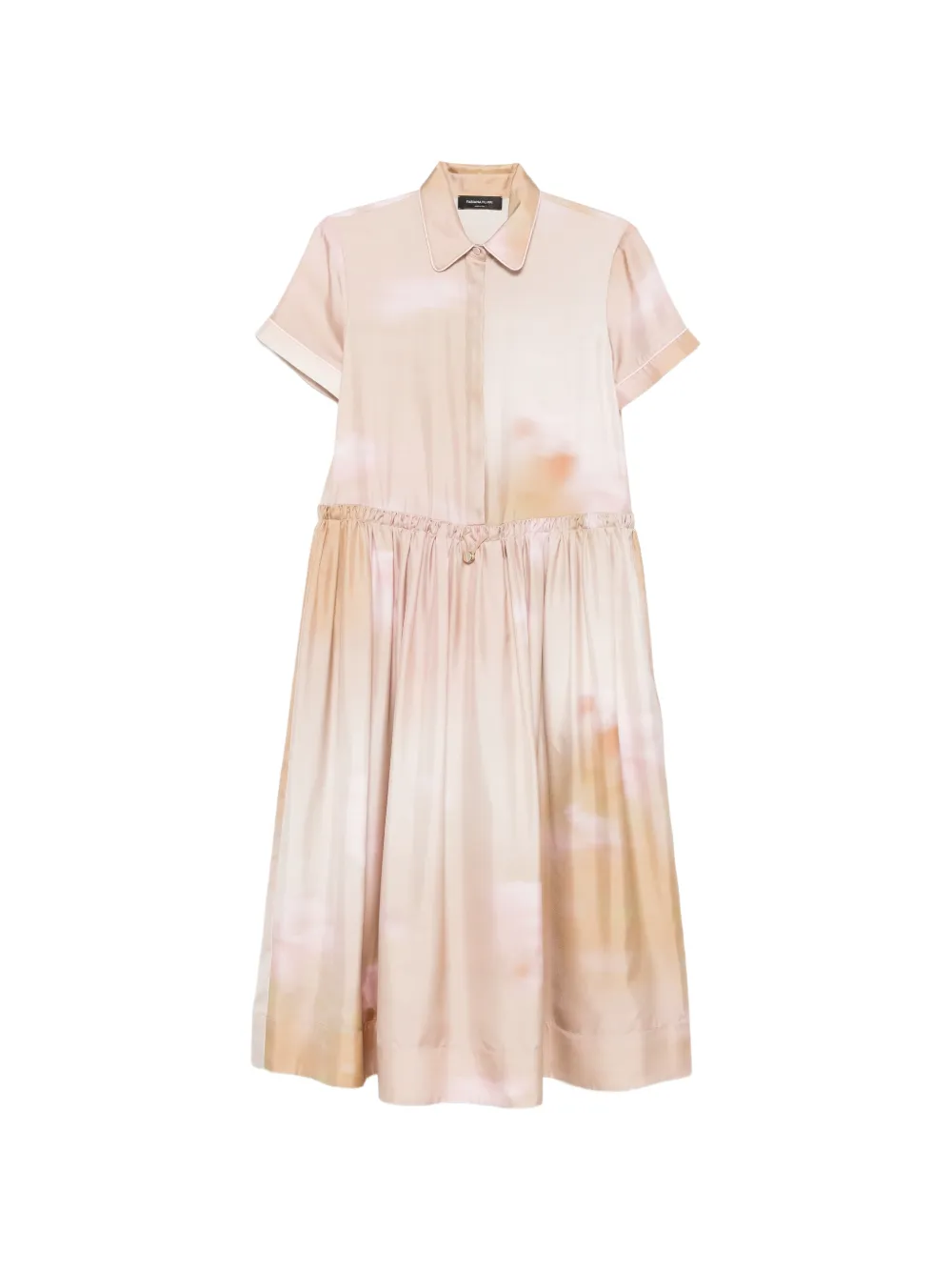 Fabiana Filippi collared midi dress - Nude