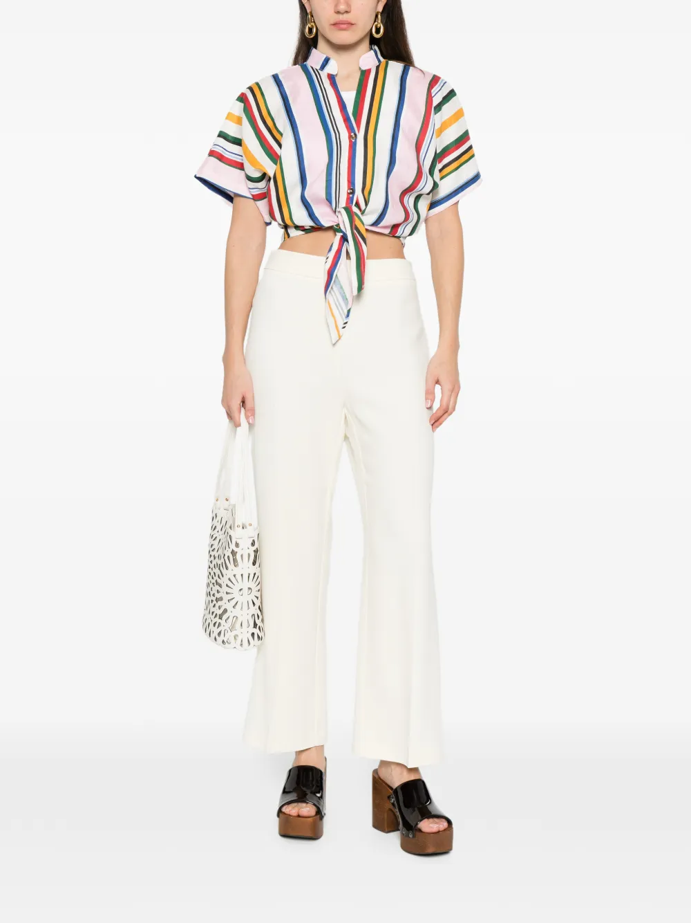 ETRO flared trousers - Beige