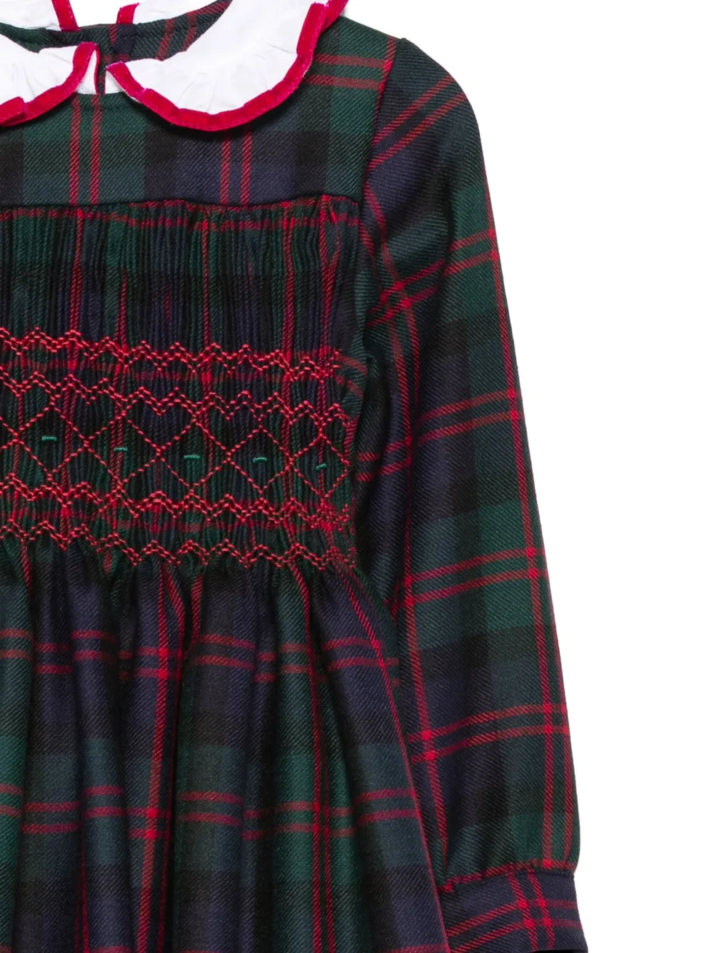 TARTAN SMOCKED DRESS