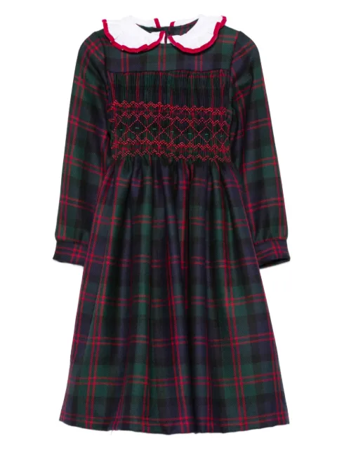 Siola tartan smocked dress