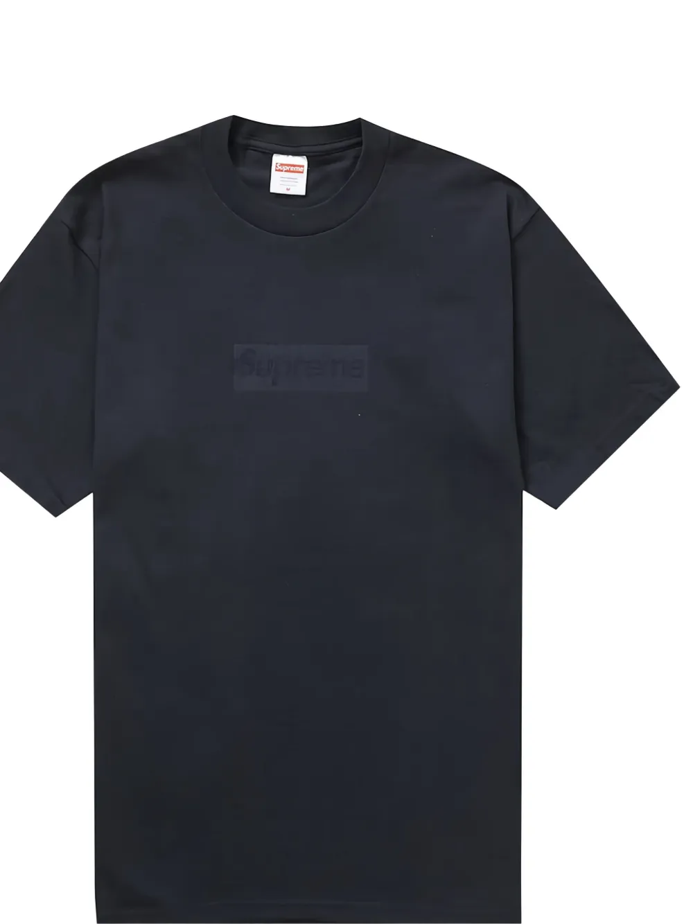 Supreme logo-detail cotton T-shirt - Blauw