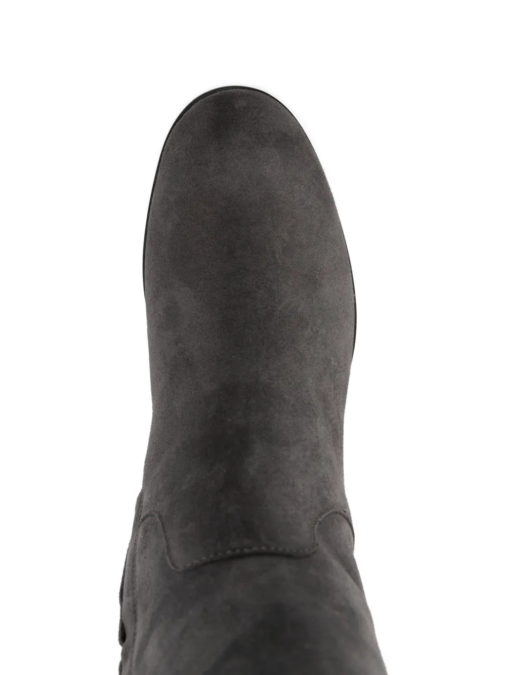 Doucal's suede 50mm block-heel boots Grijs