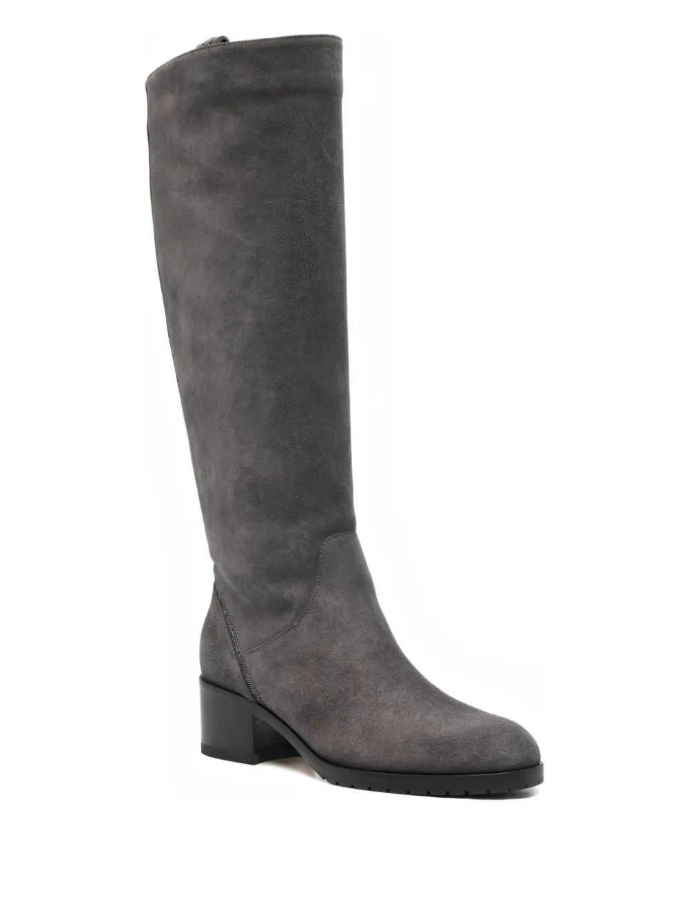Doucal's suede 50mm block-heel boots | Knee-High Boots | Image 2