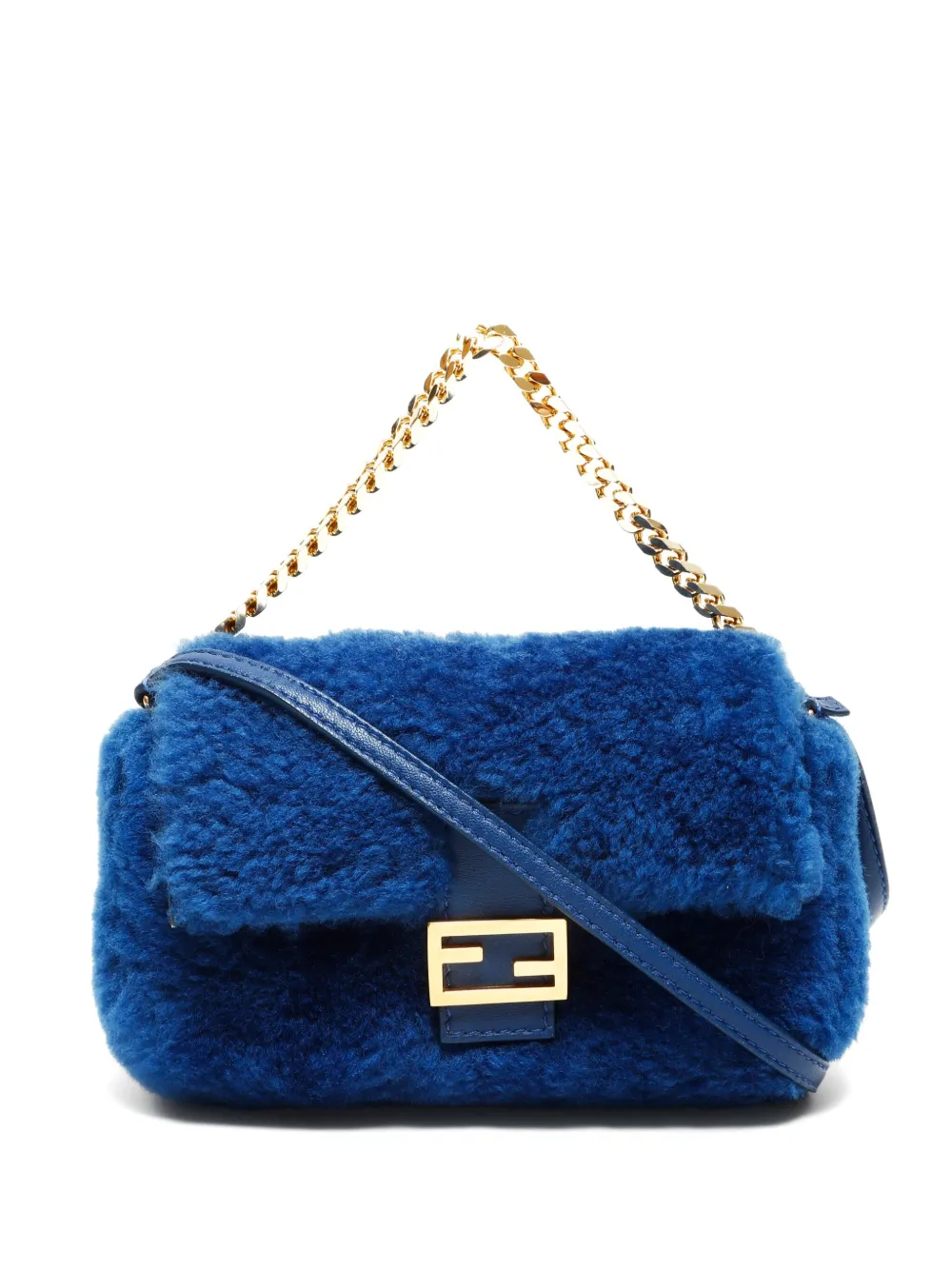 Fendi Pre-Owned 2015-2025 mini Mamma Baguette cross-body bag – Blue