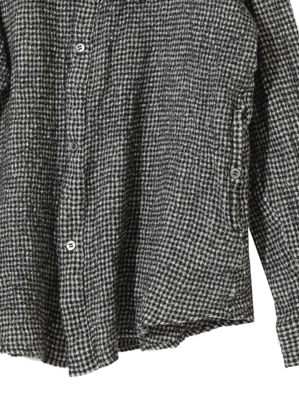 Undercover Geruit wollen overhemd Grijs