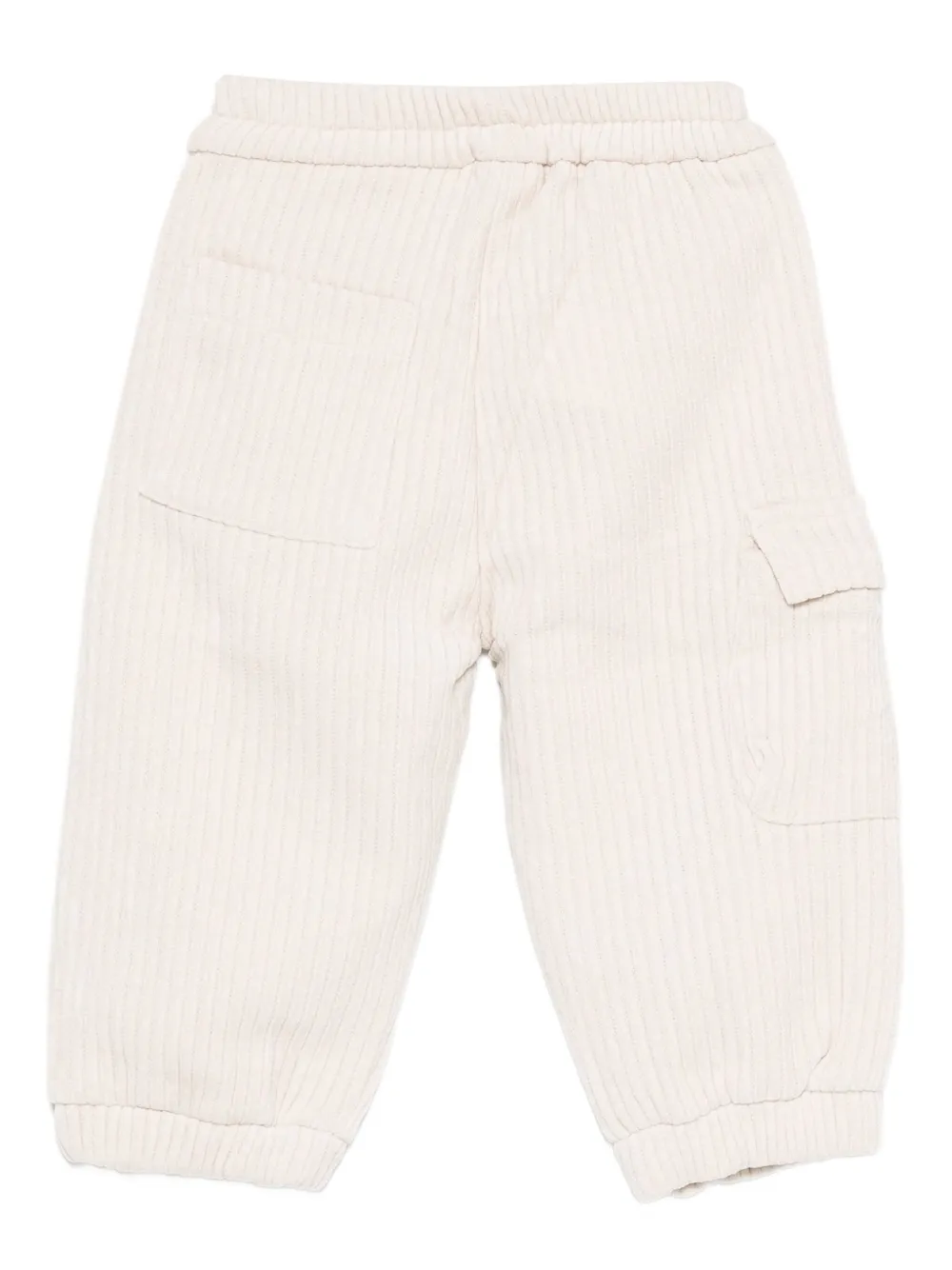 Miss Grant Kids Ribfluwelen broek met zak Beige
