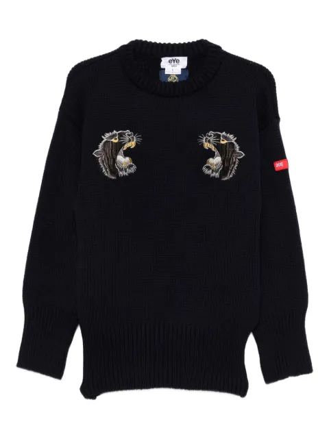 Junya Watanabe MAN embroidered crew-neck sweater 
