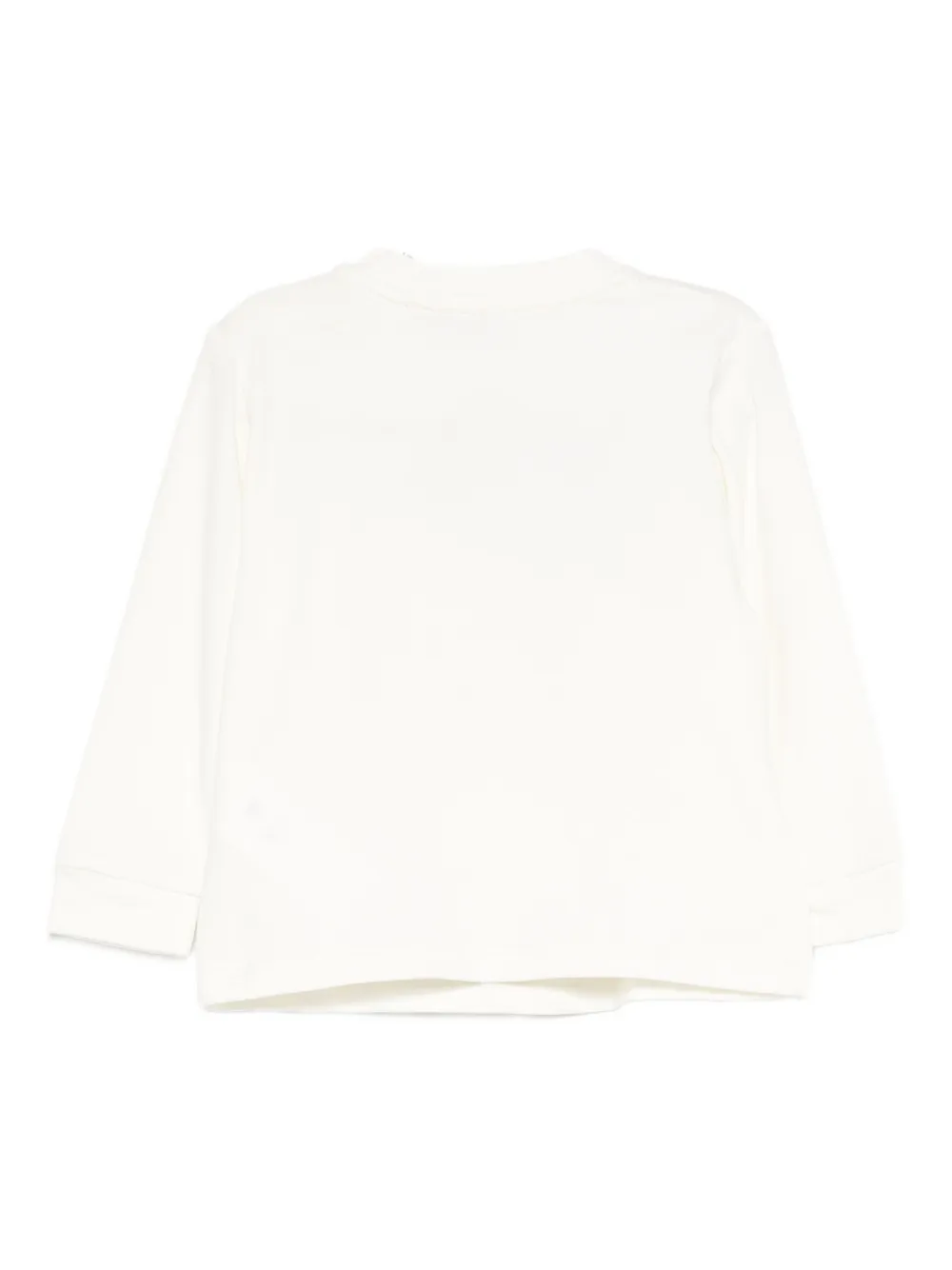 Miss Grant Long-sleeve Bear-graphic T-shirt In White