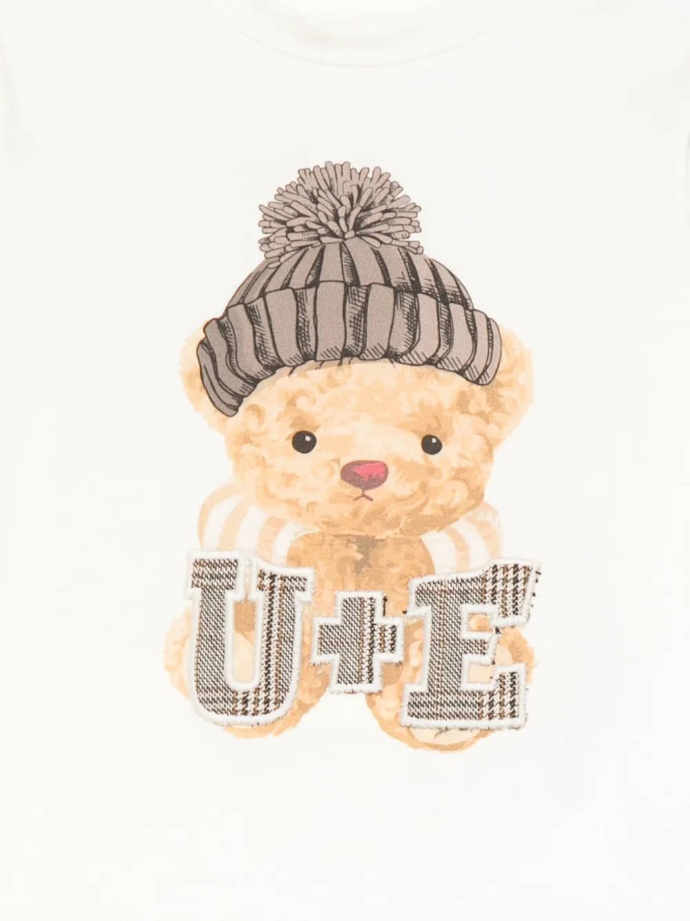 Miss Grant Long-sleeve Bear-graphic T-shirt In White