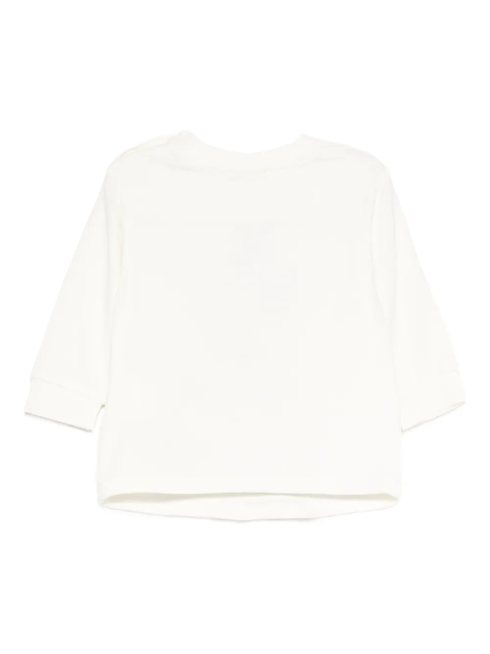 Miss Grant Long-sleeve Bear-graphic T-shirt In White