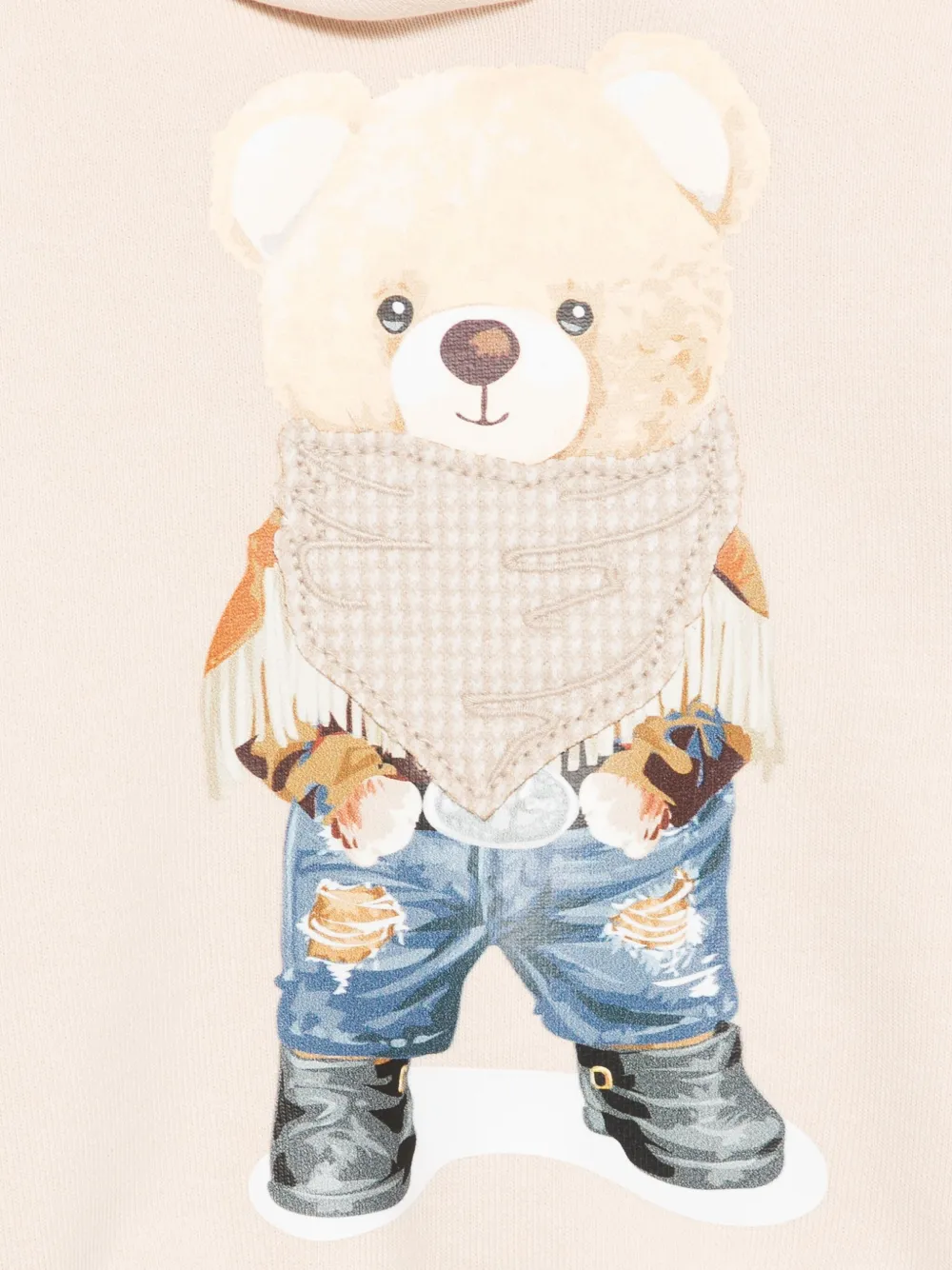 Miss Grant Bear-print Hoodie In Brown
