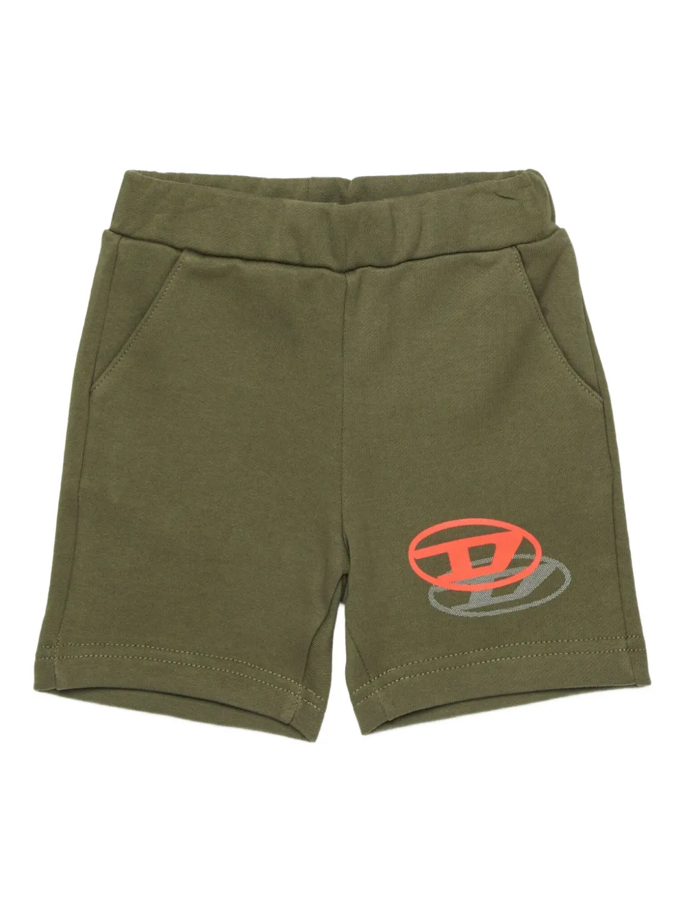 Diesel Kids Pvaleshortb logo-detail shorts - Verde