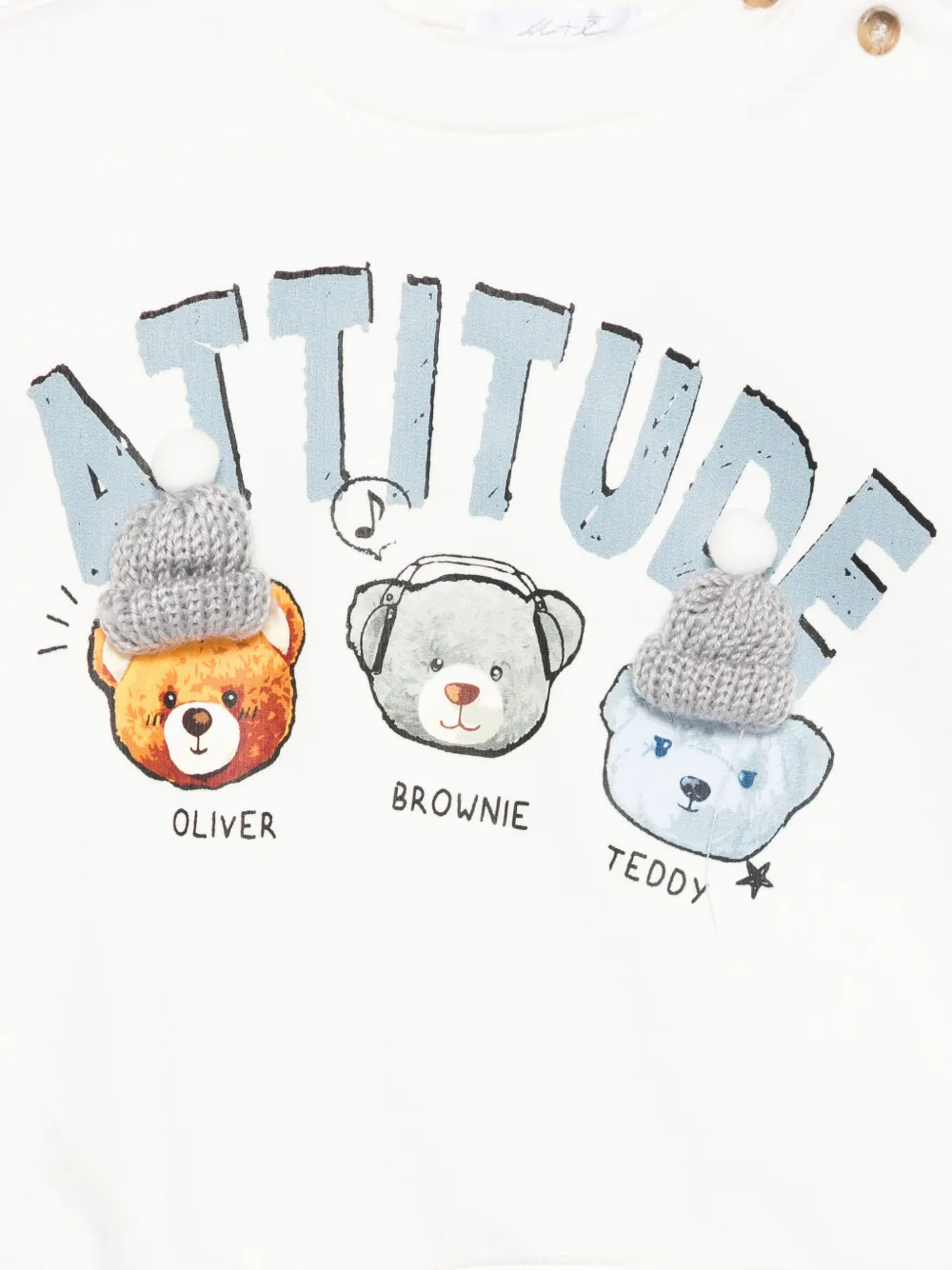 Miss Grant Appliqué Crew-neck Sweatshirt In White