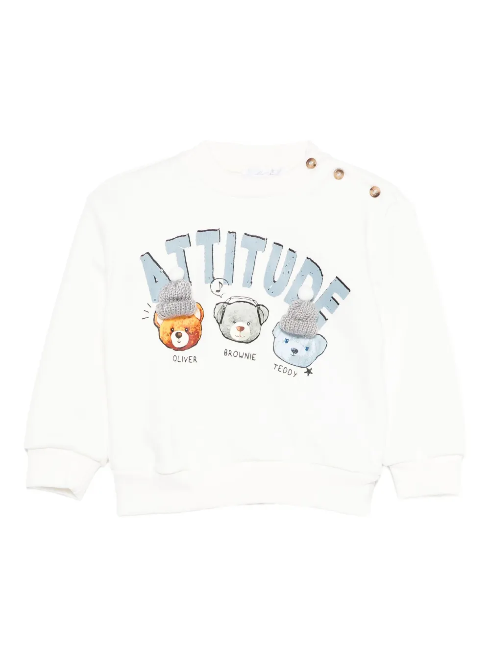 Miss Grant Kids sudadera con aplique | blanco | Image 1