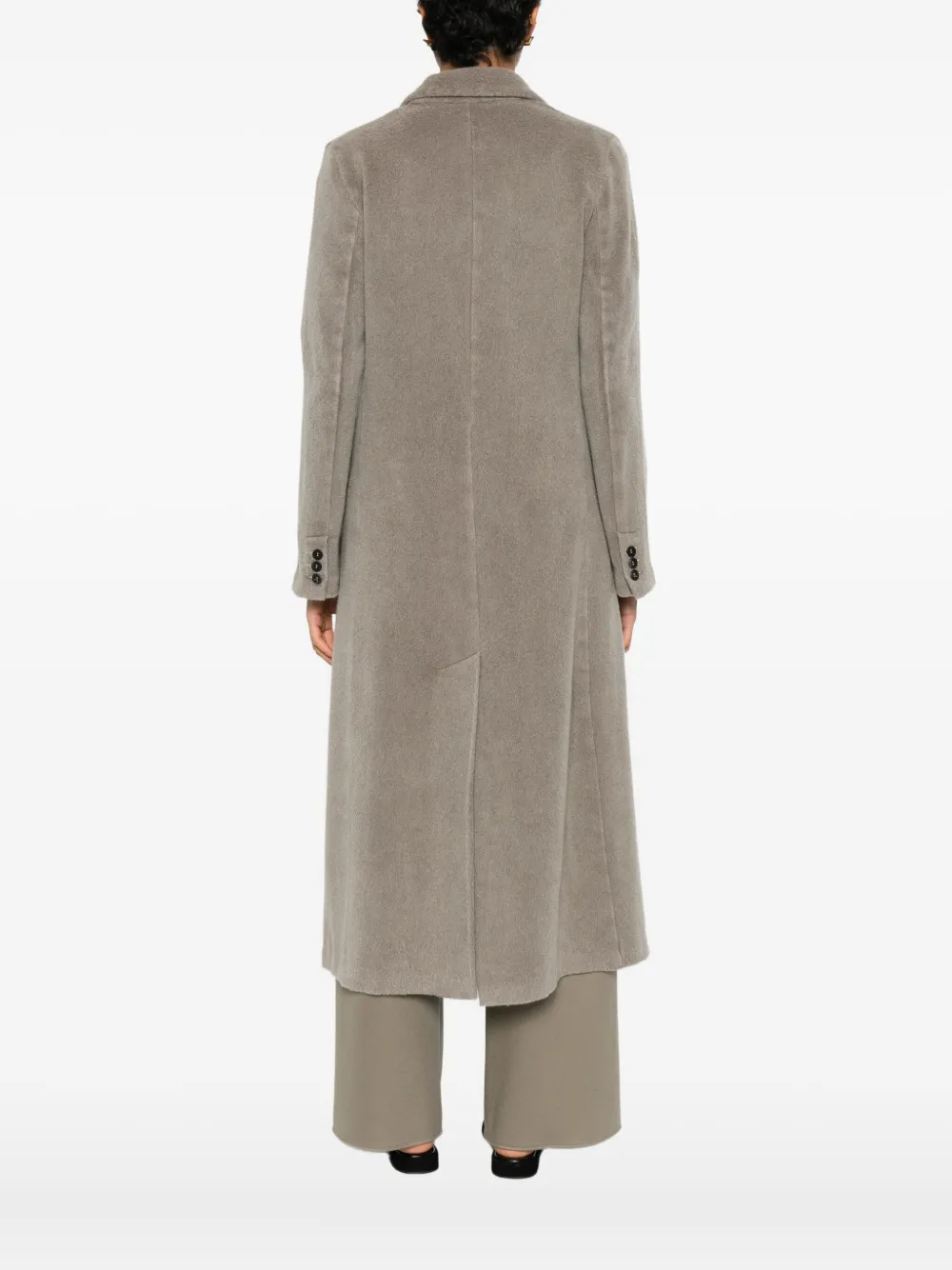 Avant Toi Button Pocket Coat In Gray