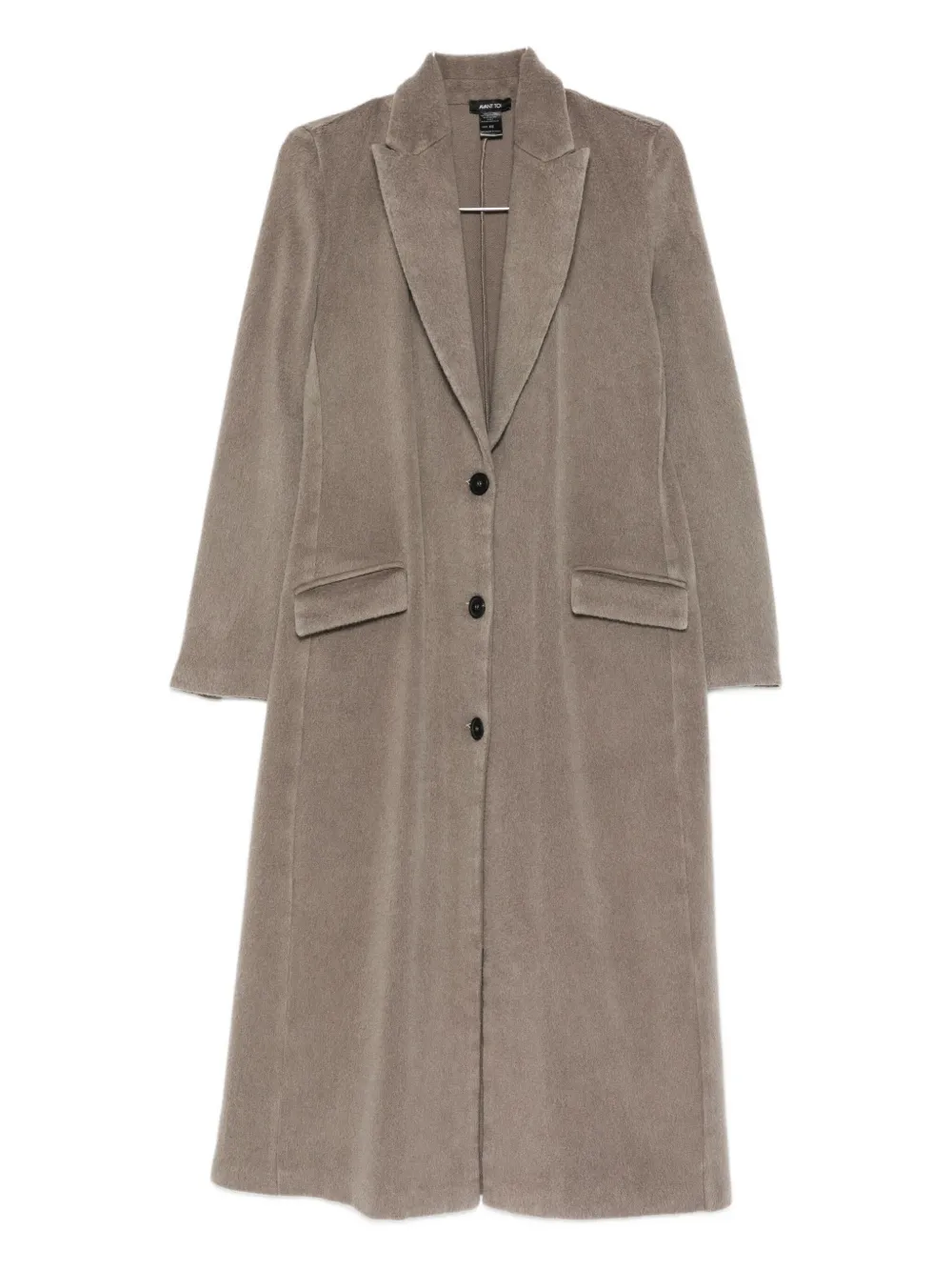 Avant Toi Button Pocket Coat In Gray