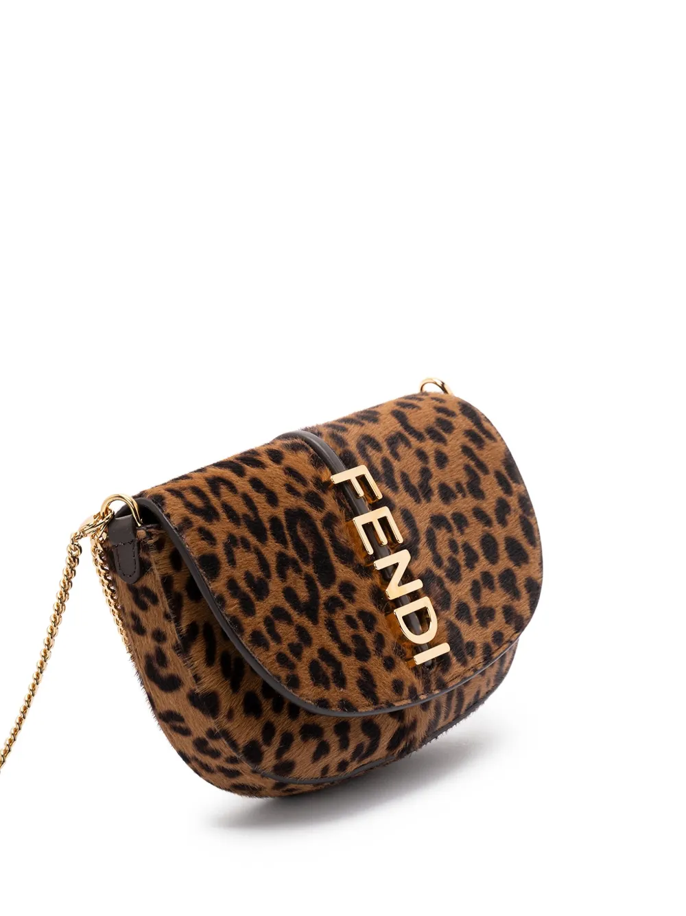 FENDI Shopper met luipaardprint Bruin