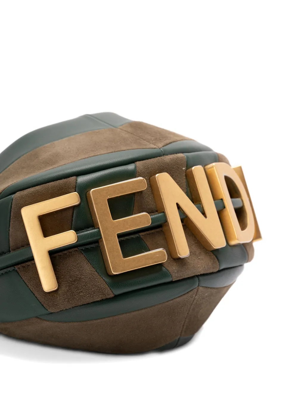 FENDI graphy kleine shopper Groen