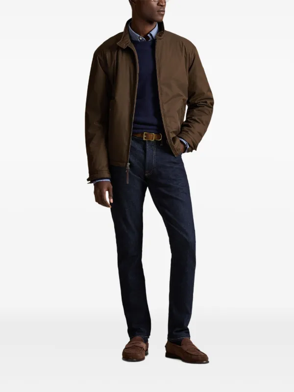 Ralph Lauren ダークブラウン ジャケット S Polo Ralph Lauren Jaqueta Com Fechamento Por Zíper | Marrom