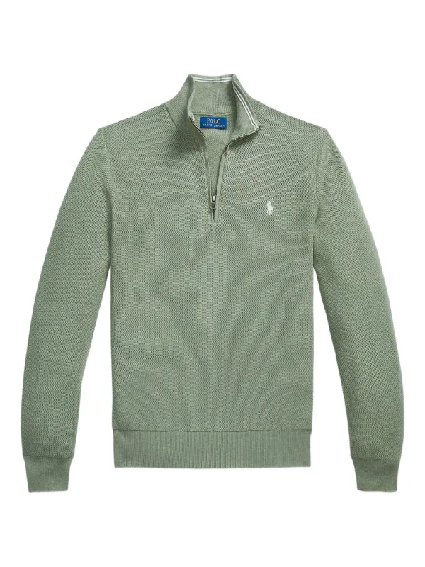 Polo Ralph Lauren ハーフジップ セーター | グリーン | FARFETCH JP