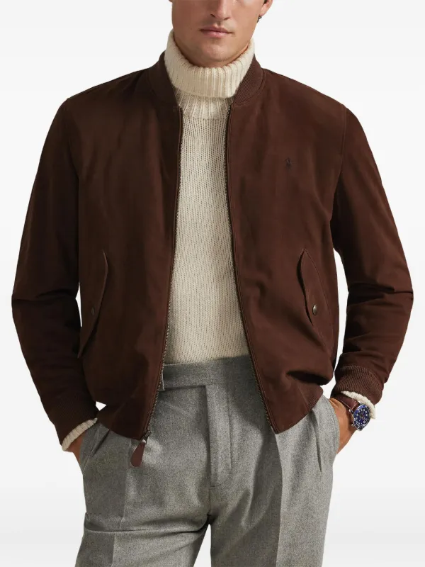 Polo Ralph Lauren スエード ジャケット　ブルゾン　M POLO RALPH LAUREN - polo Ralph Lauren ラルフローレン スエード