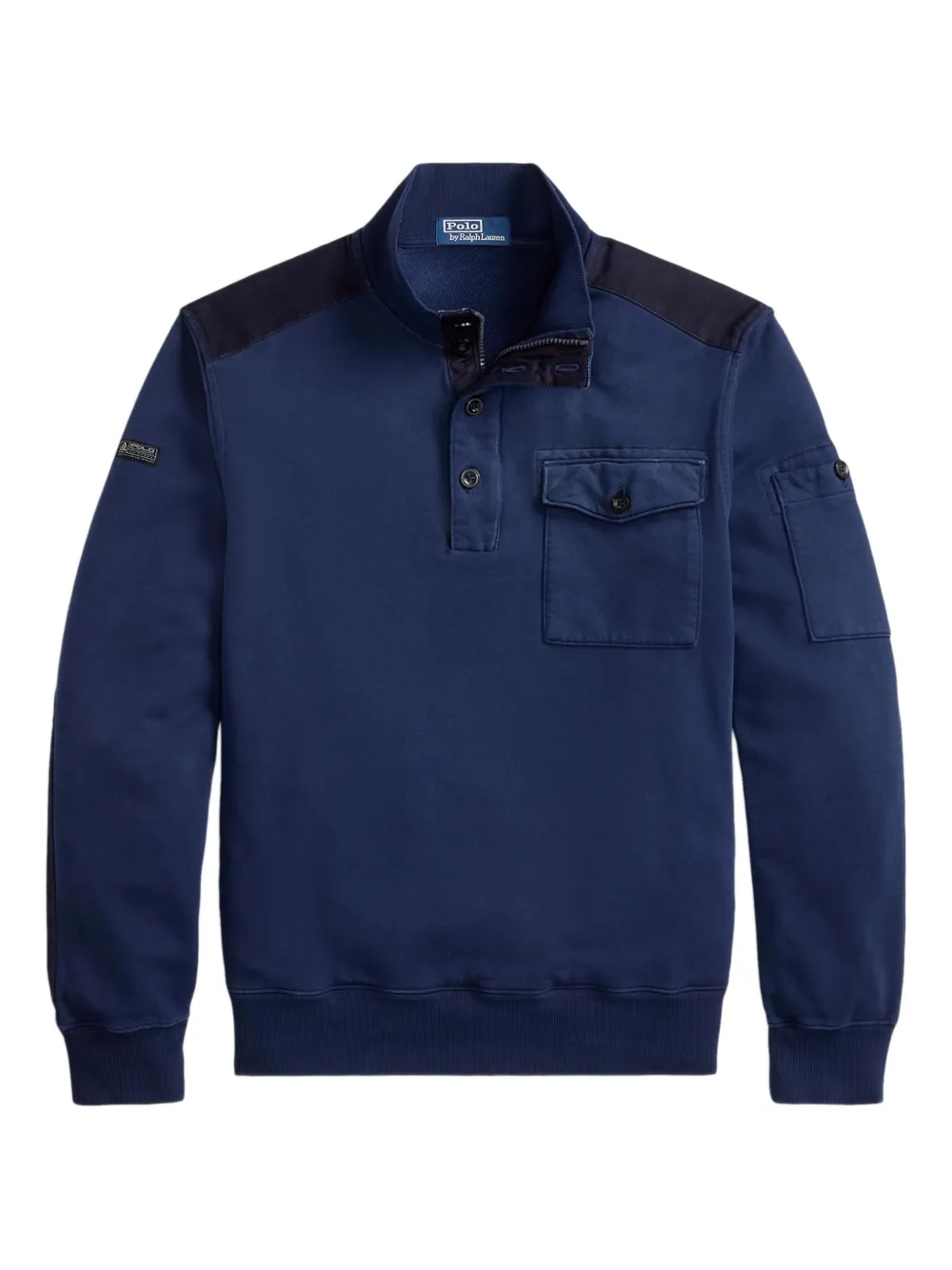 Polo Ralph Lauren Felpa con collo rialzato - Blu