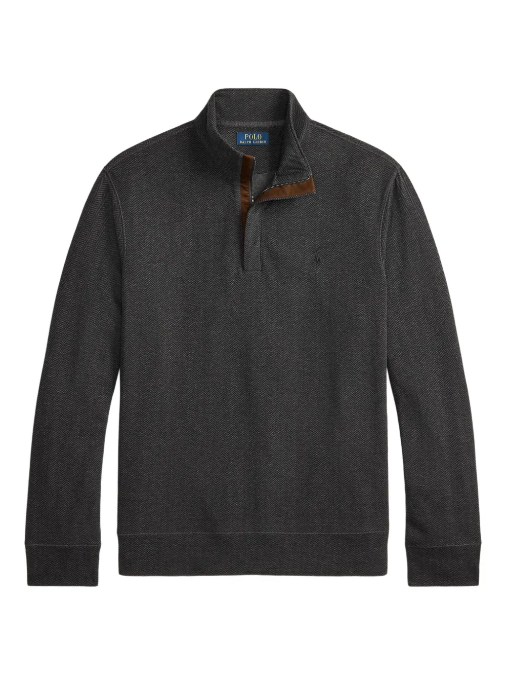 Polo Ralph Lauren Felpa con mezza zip - Grigio