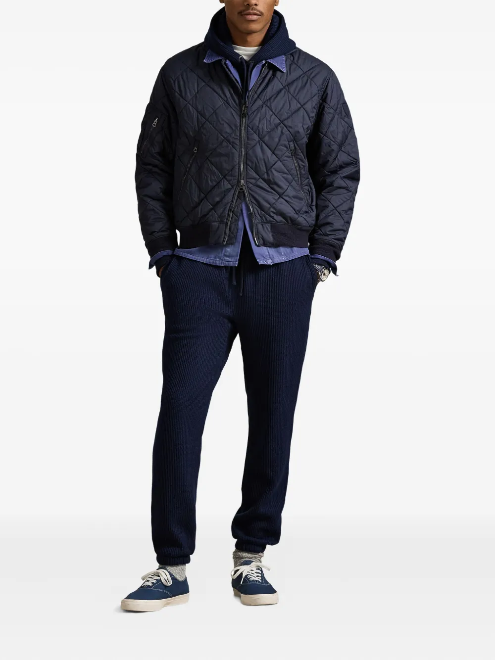 Polo Ralph Lauren Bomberjack met rits Blauw