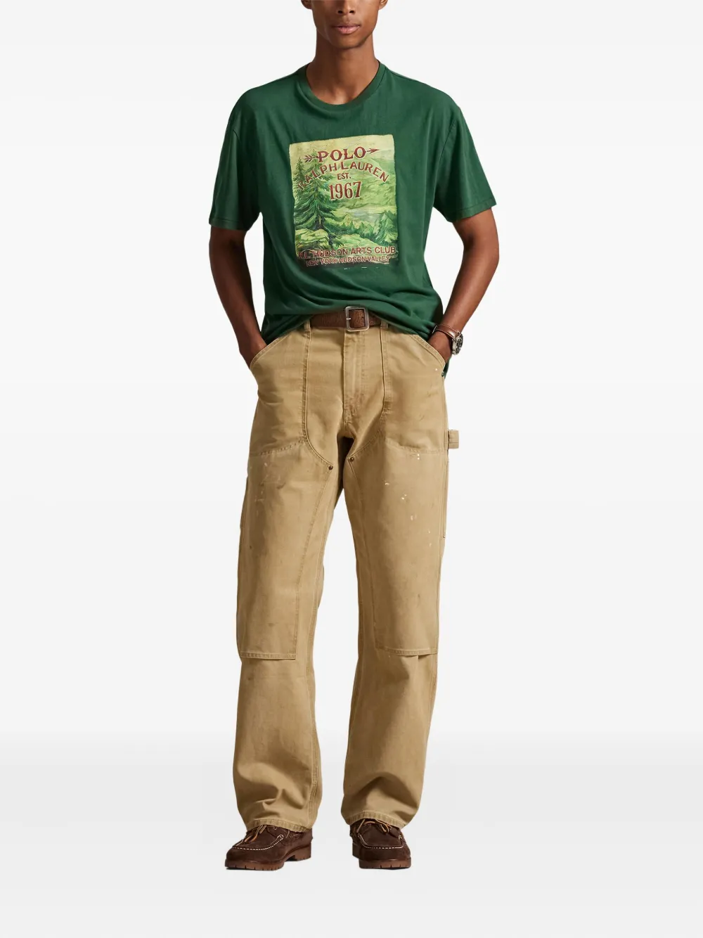 Polo Ralph Lauren T-shirt met grafische print Groen