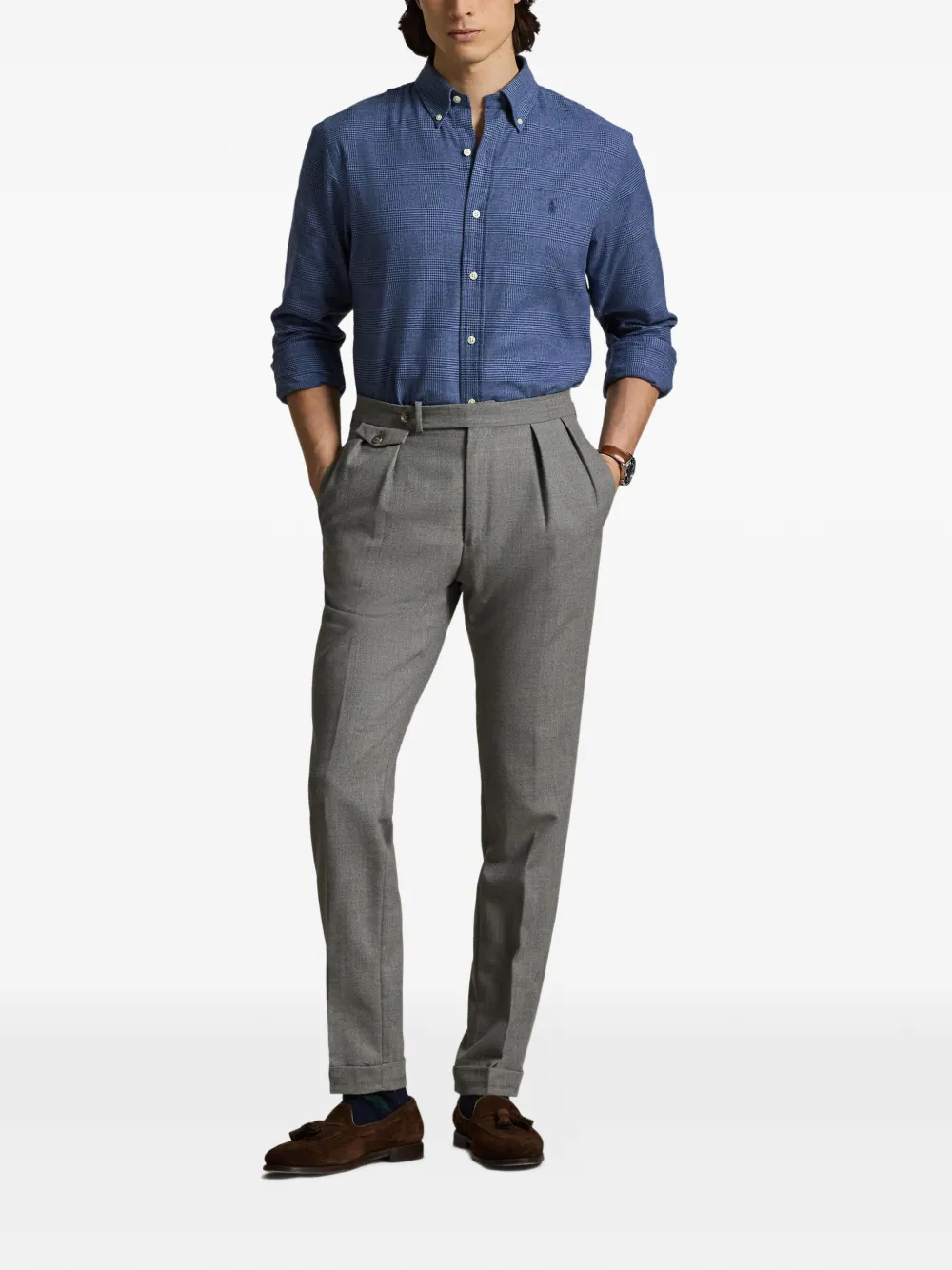 Polo Ralph Lauren Button-down twill overhemd Blauw