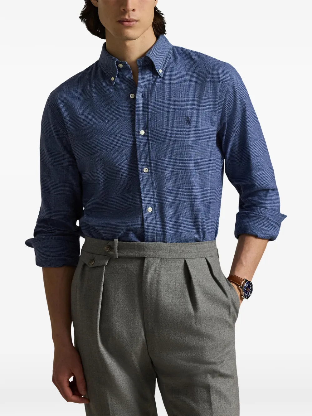 Polo Ralph Lauren Button-down twill overhemd Blauw
