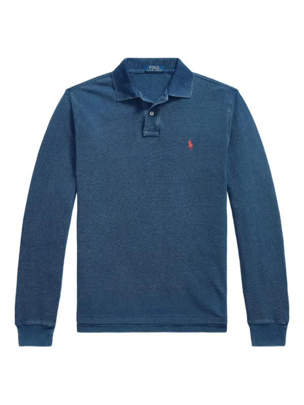 Polo Ralph Lauren ロングスリーブ ポロシャツ | ブルー | FARFETCH JP