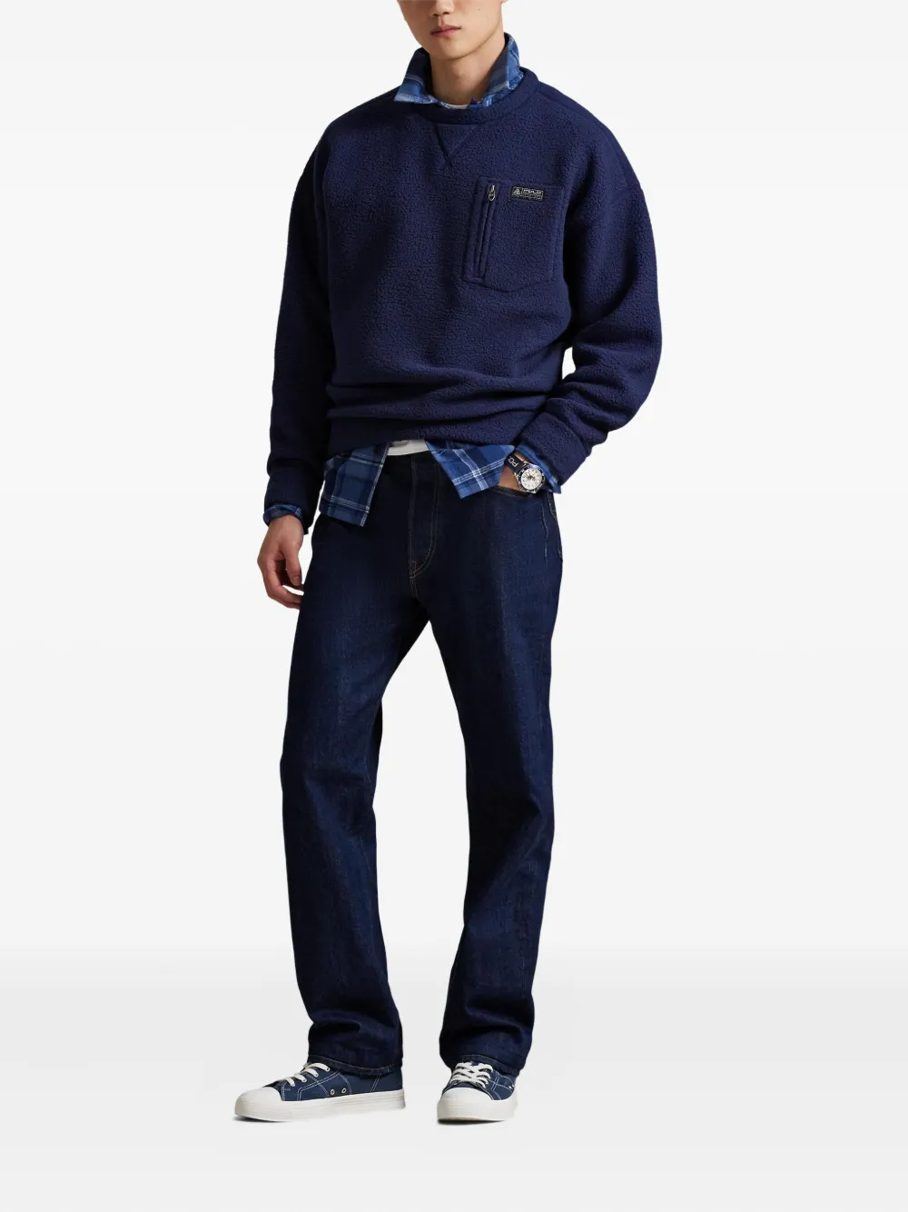 Polo Ralph Lauren Sweater met borstzak Blauw