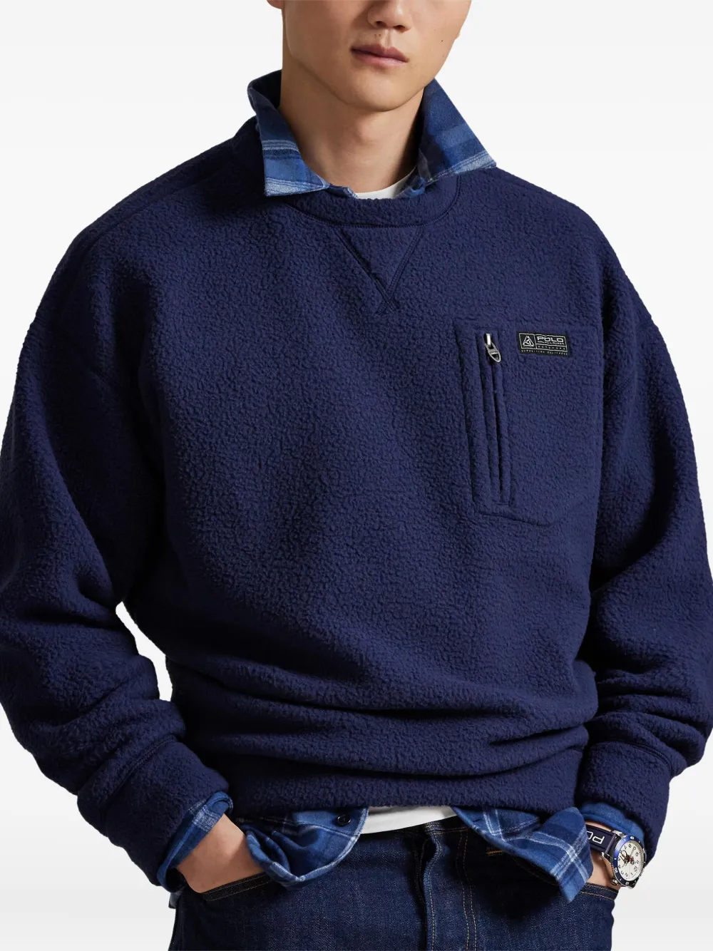 Polo Ralph Lauren Sweater met borstzak Blauw