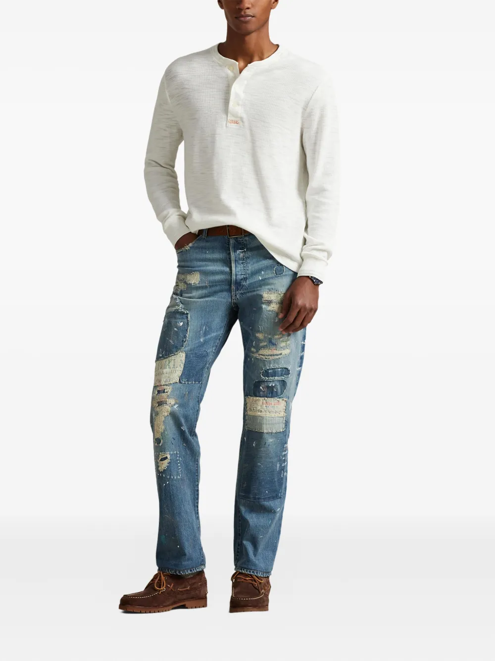 Polo Ralph Lauren Henley top Beige