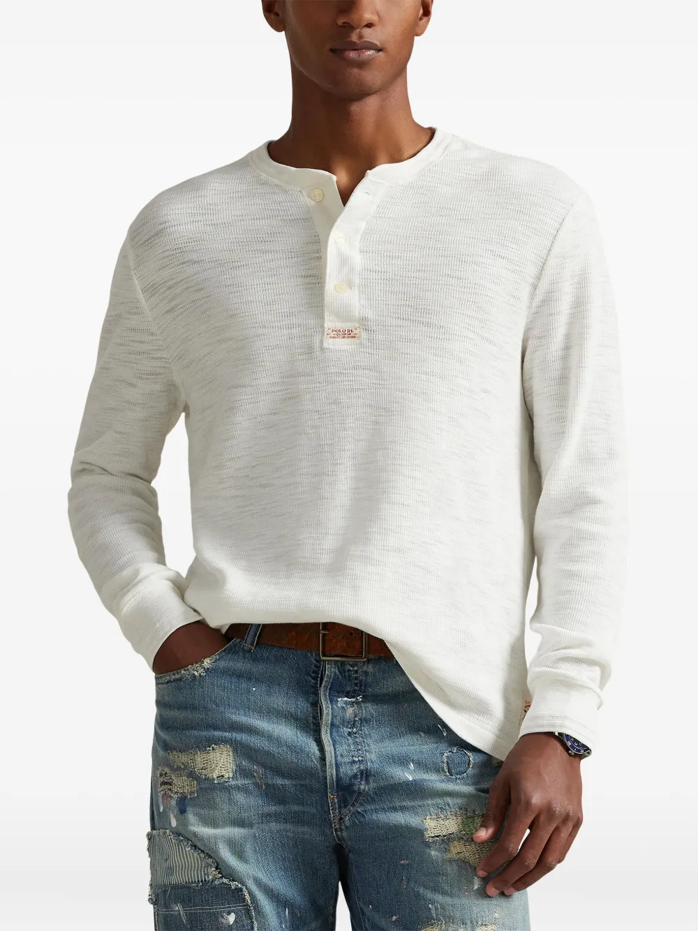 Polo Ralph Lauren Henley top Beige