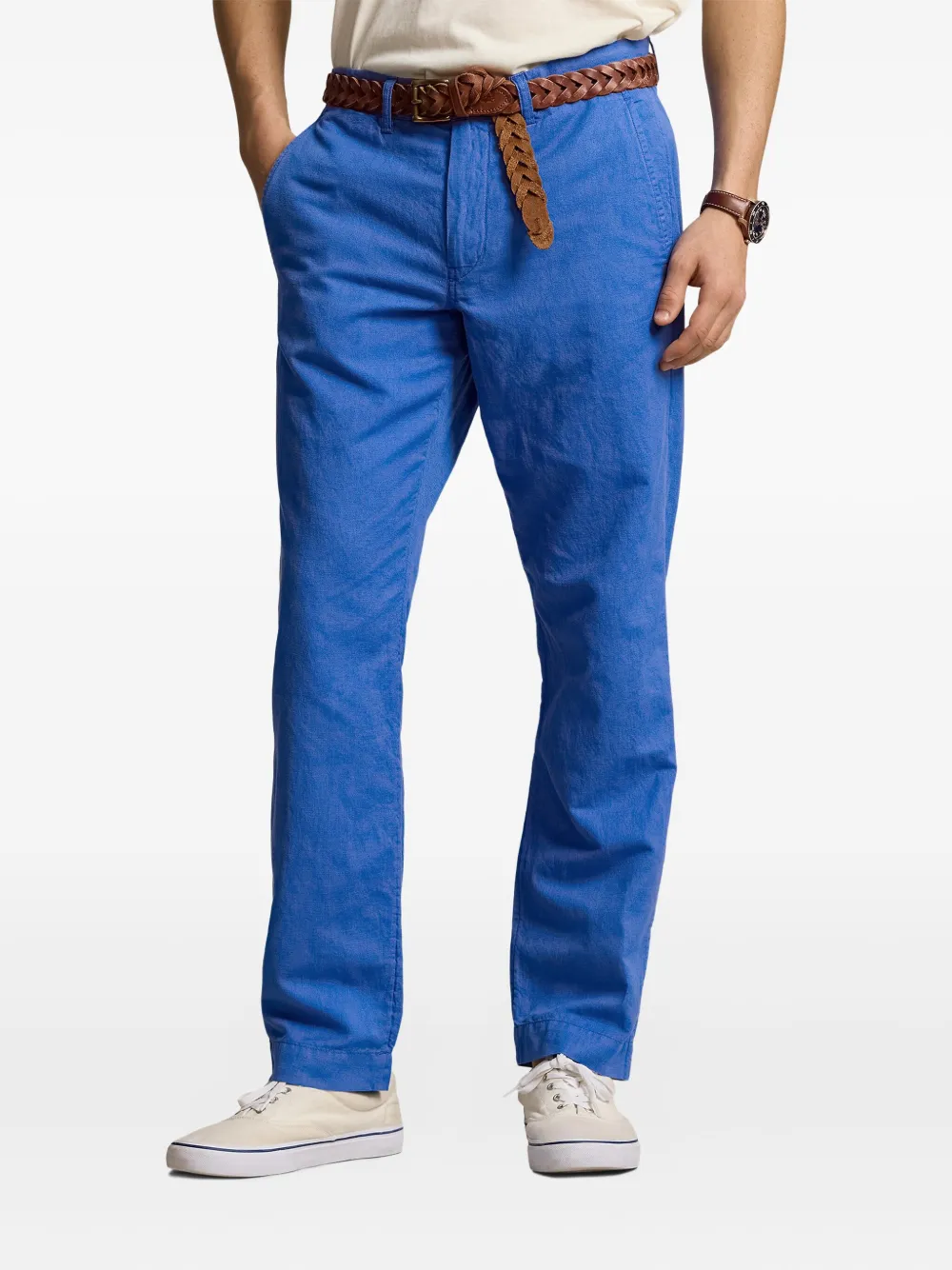 Polo Ralph Lauren Broek met platte voorkant Blauw