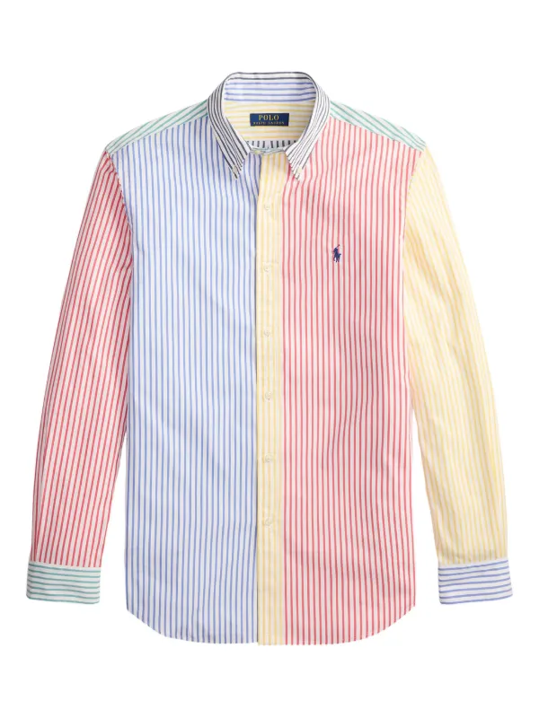 ralph lauren polo button down dress shirts Slim-fit Men Shirt model height is 61 and he is wearing a size 15 Ralph Lauren Boy's Big Pony