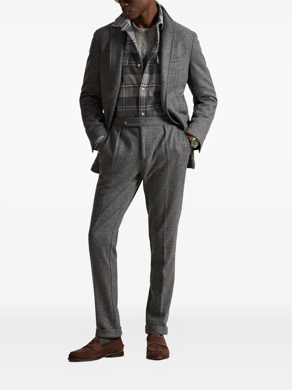 Polo Ralph Lauren Gebreide blazer Grijs