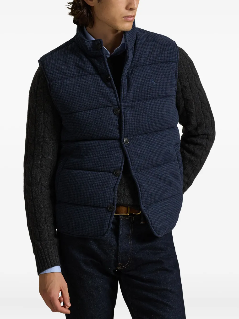 Polo Ralph Lauren Bodywarmer met knoopsluiting Blauw