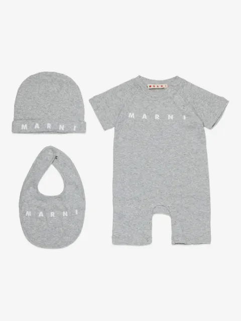Marni Kids logo-print babygrow (set of three)