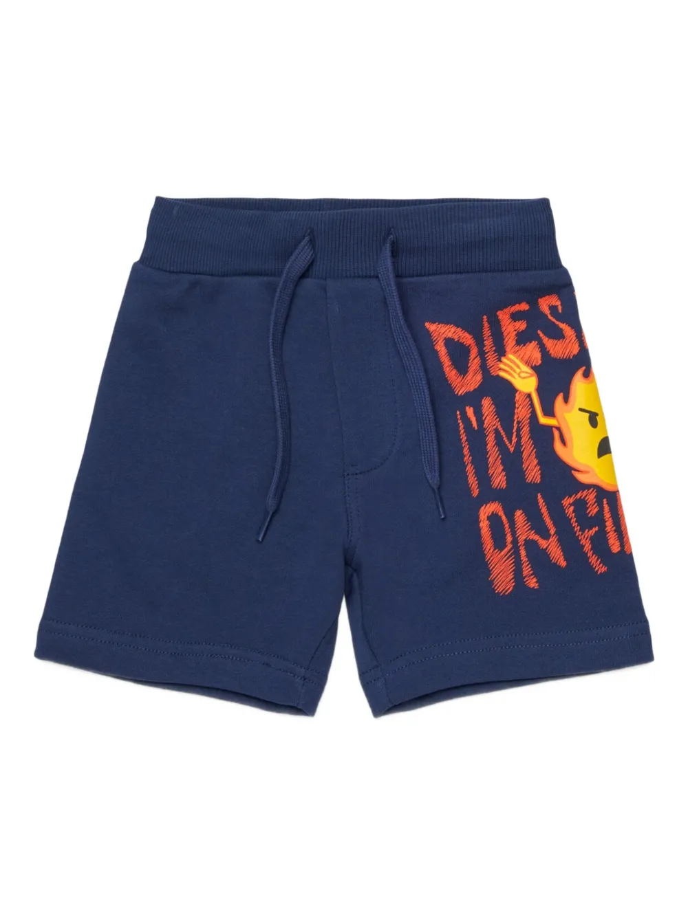 Diesel Kids Shorts con stampa grafica - Blu