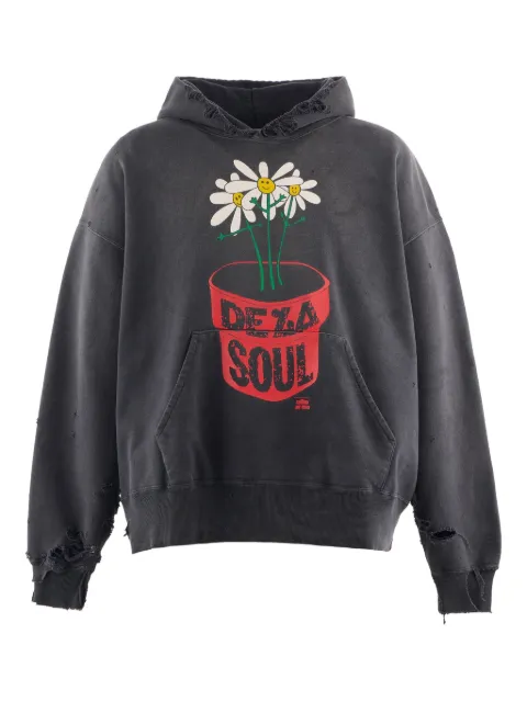 SAINT MXXXXXX x De La Soul Hoodie im Distressed-Look
