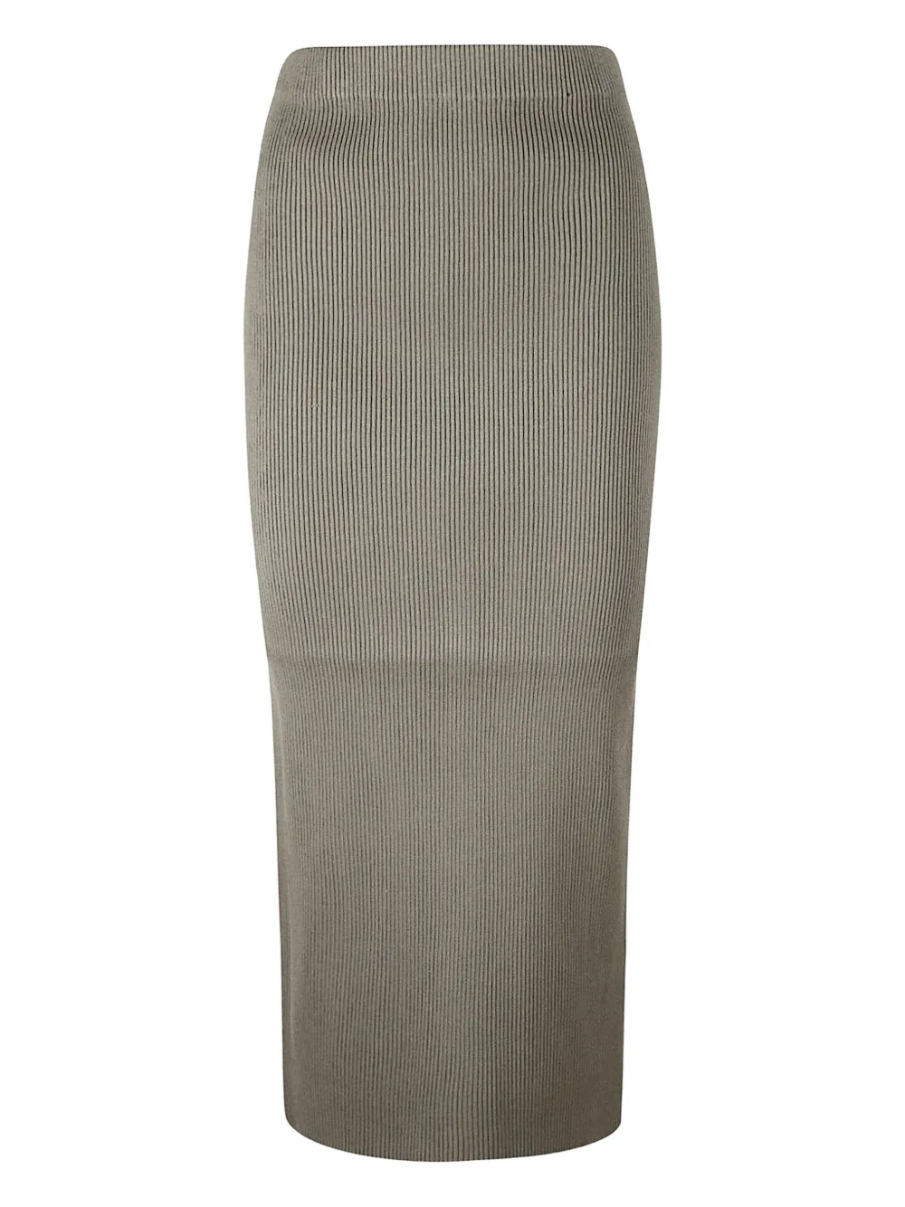 Iro Ribbed Slit Skirt In Gray