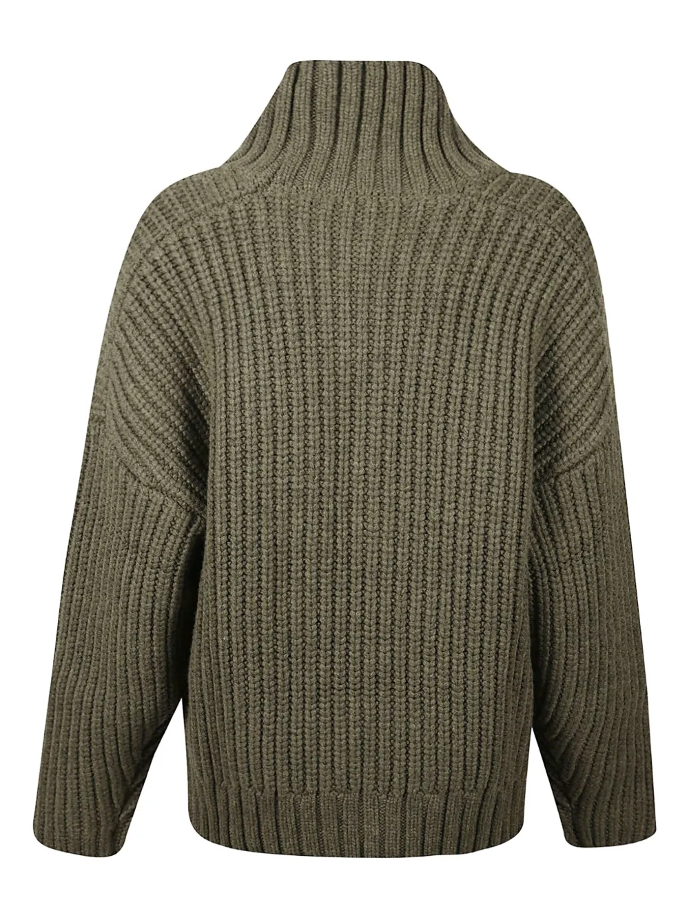 Iro Rhona Cable-knit Sweater In Green