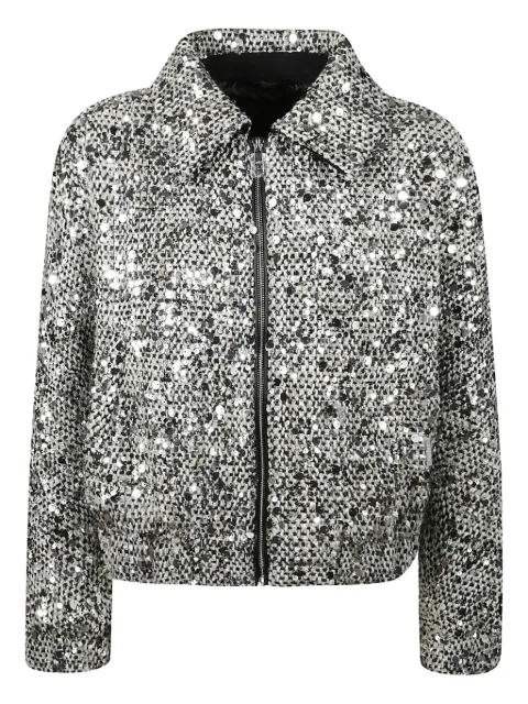 Add sequin-embellished jacket