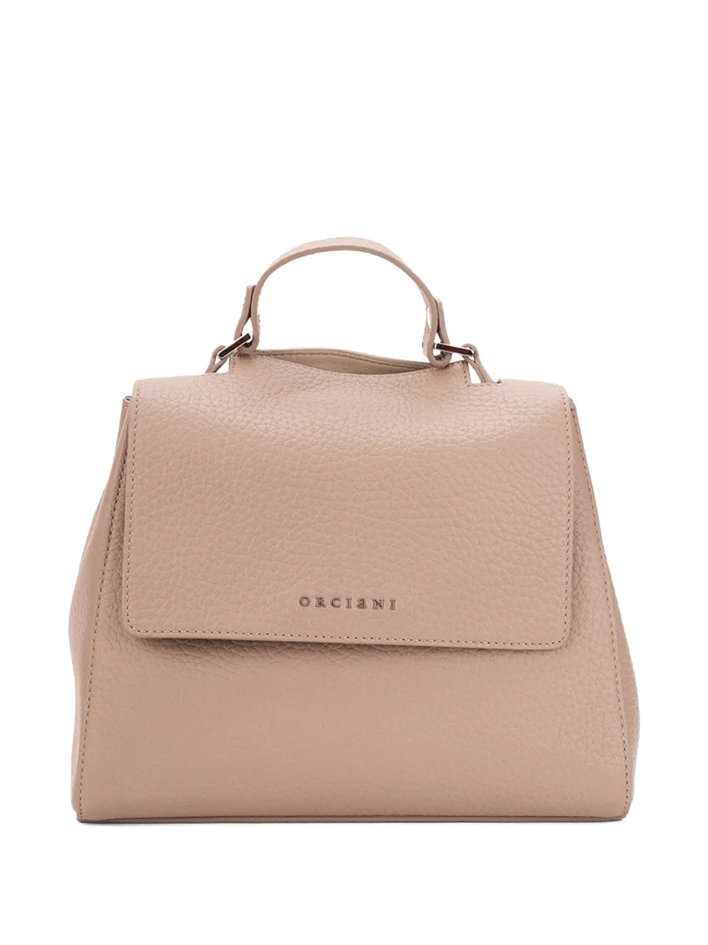 Orciani Sveva Flap Tote Bag In Neutral