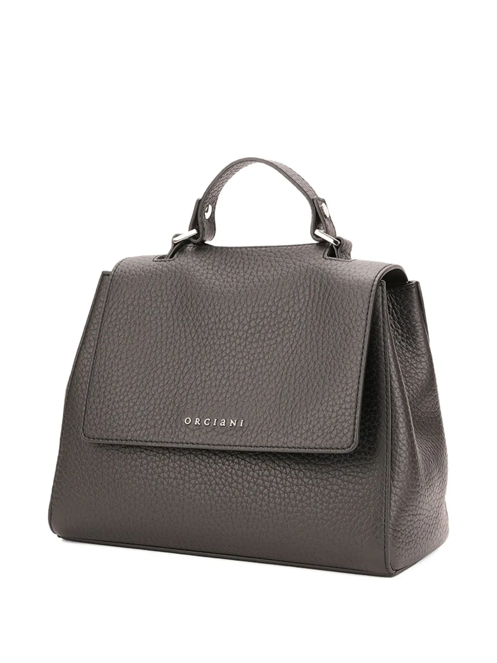 Orciani Sveva Flap Tote Bag In Gray