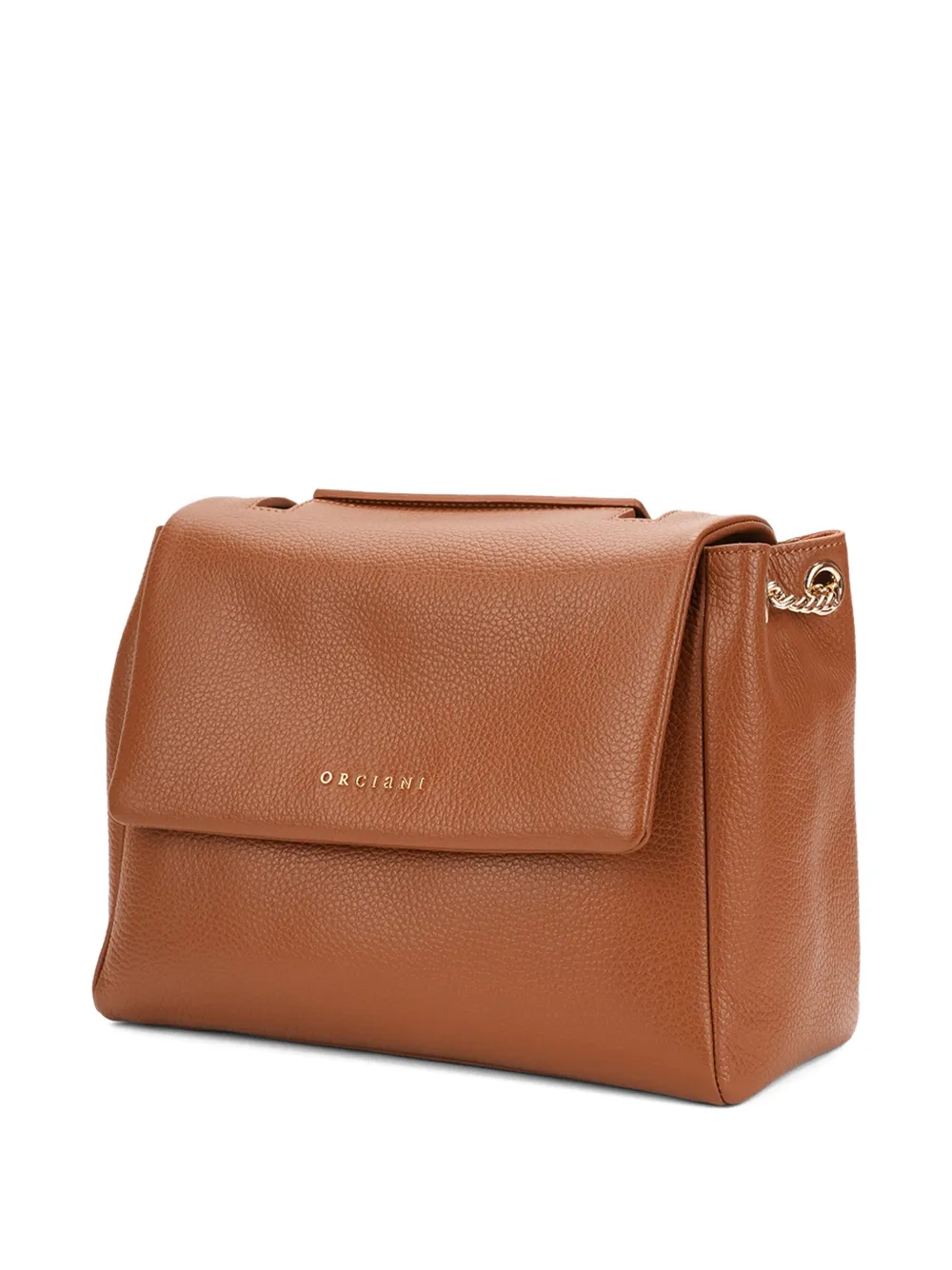 Orciani Sveva schoudertas met kettinghengsel Bruin