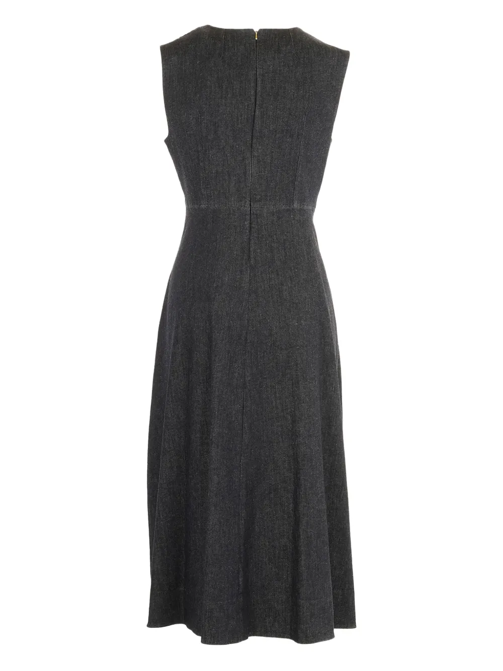 'S Max Mara Midi-jurk met V-hals Blauw